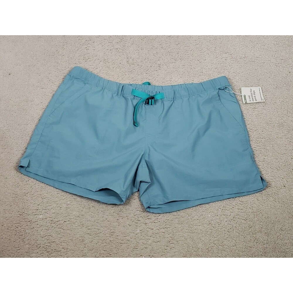 REI Co-Op Shorts‎ Mens Trailmade Amphib Mens Blue XL XXL Ripstop Belted Gorpcore